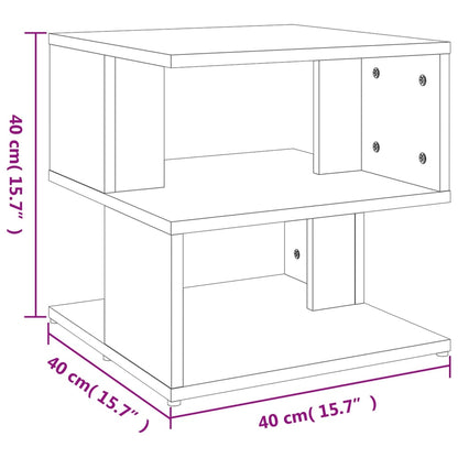 Side Table Sonoma Oak 40x40x40 cm Engineered Wood