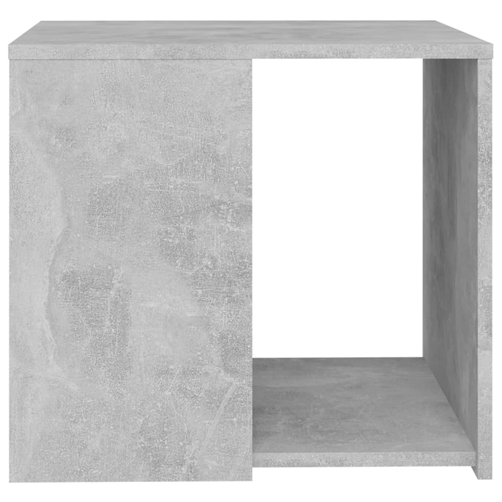 Side Table Concrete Grey 50x50x45 cm Engineered Wood