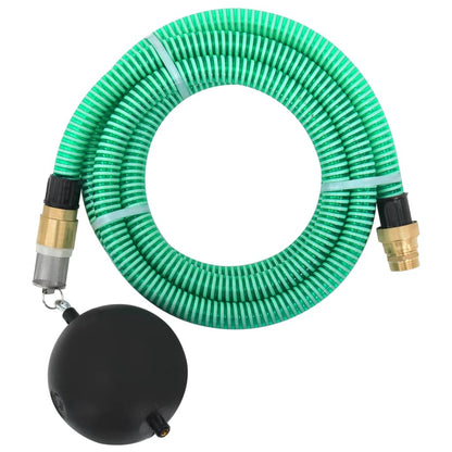 Suction Hose with Brass Connectors Green 1.1" 20 m PVC