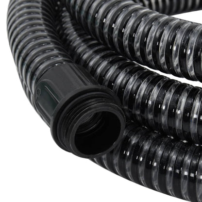 Suction Hose with Brass Connectors Black 1.1" 3 m PVC