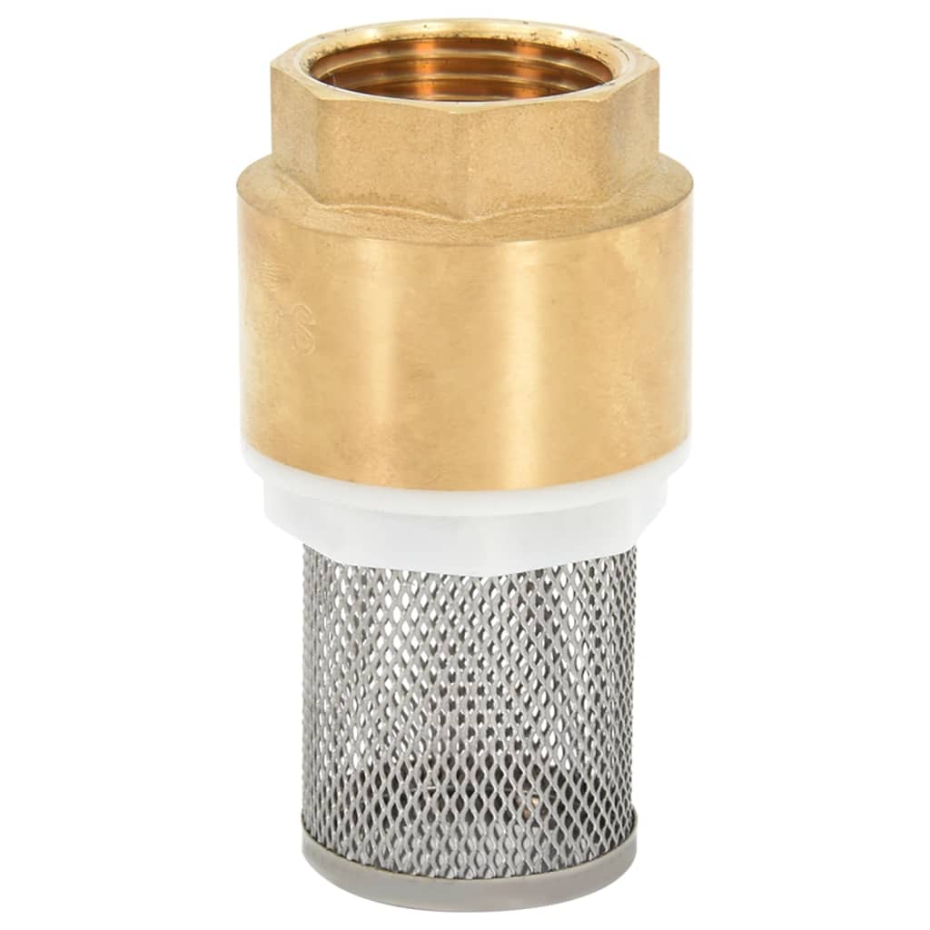 Suction Hose with Brass Connectors Black 1.1" 15 m PVC