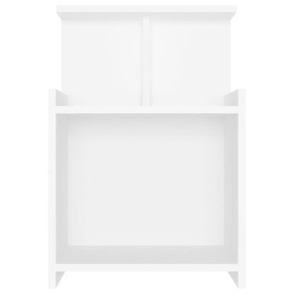 Bed Cabinets 2 pcs White 40x35x60 cm Engineered Wood