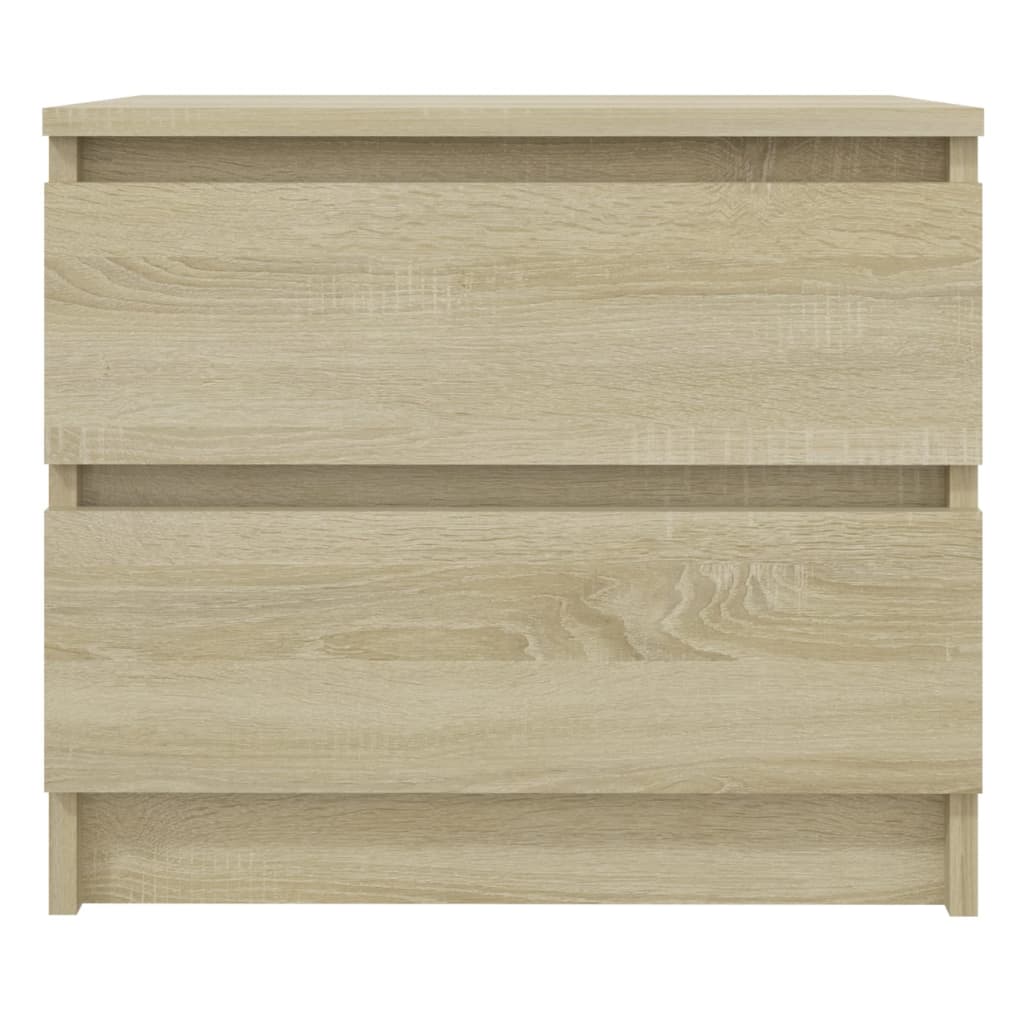 Bed Cabinet Sonoma Oak 50x39x43.5 cm Engineered Wood