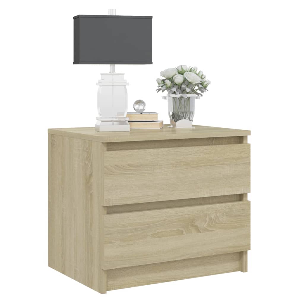 Bed Cabinet Sonoma Oak 50x39x43.5 cm Engineered Wood