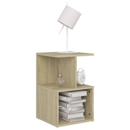 Bedside Cabinets 2 pcs Sonoma Oak 35x35x55 cm Engineered Wood