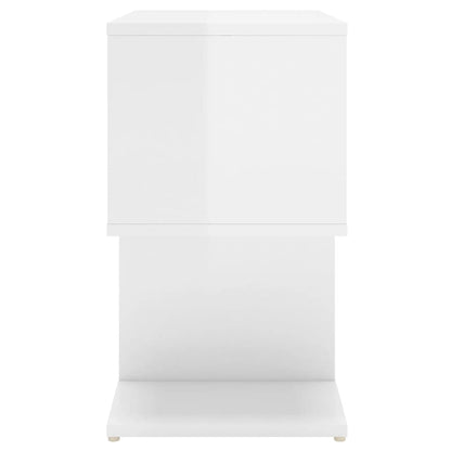 Bedside Cabinets 2 pcs High Gloss White 50x30x51.5 cm Engineered Wood