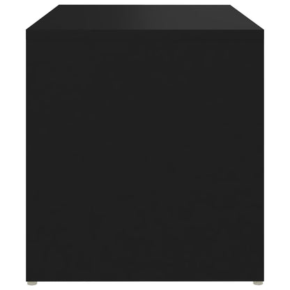 Side Table Black 59x36x38 cm Engineered Wood