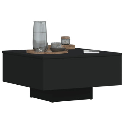 Coffee Table Black 60x60x31.5 cm Engineered Wood