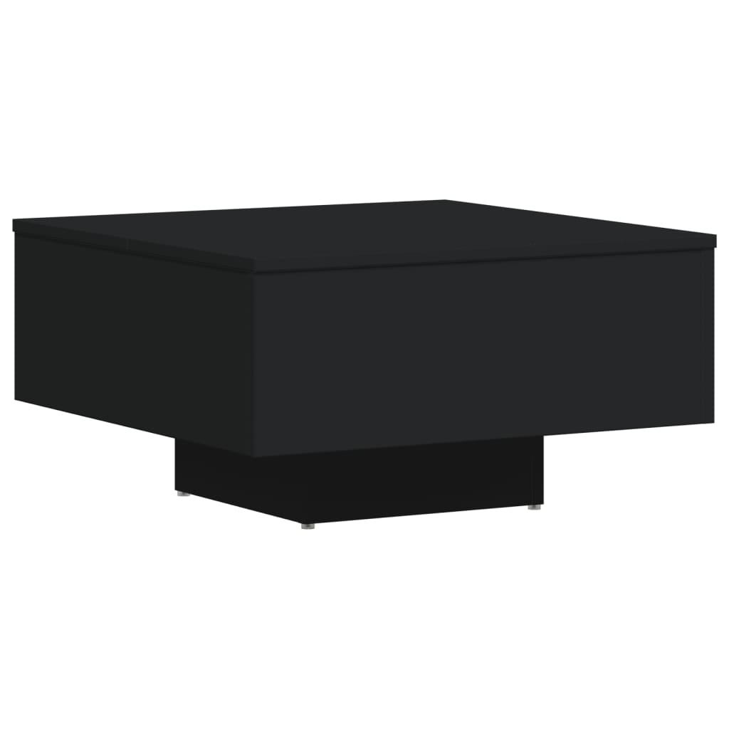 Coffee Table Black 60x60x31.5 cm Engineered Wood