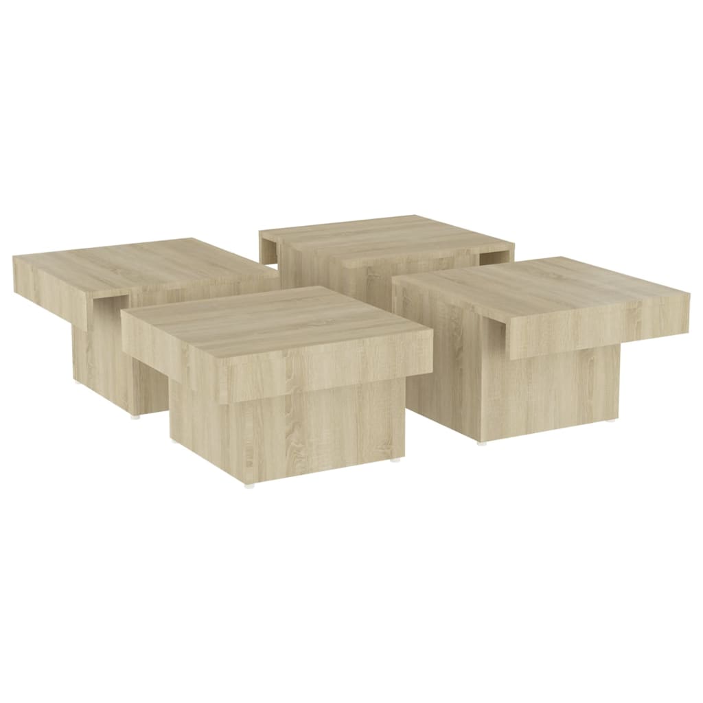 Coffee Table Sonoma Oak 90x90x28 cm Engineered Wood