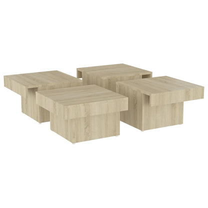 Coffee Table Sonoma Oak 90x90x28 cm Engineered Wood