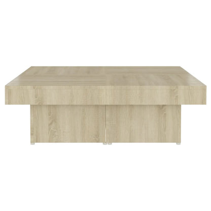 Coffee Table Sonoma Oak 90x90x28 cm Engineered Wood