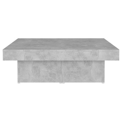 Coffee Table Concrete Grey 90x90x28 cm Engineered Wood