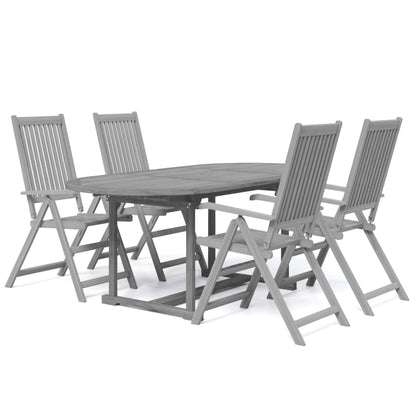 5 Piece Garden Dining Set Solid Wood Acacia