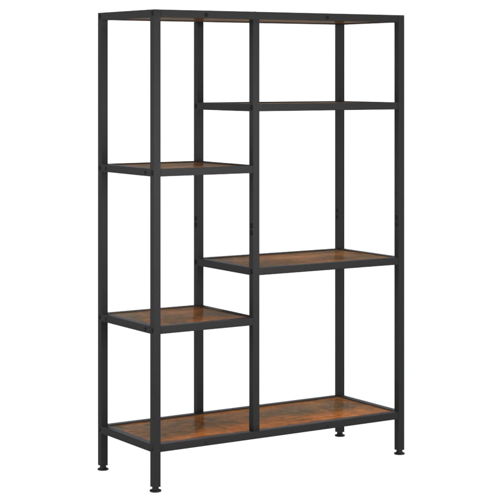 Book Shelf 80x30x120 cm Steel and Engineered Wood