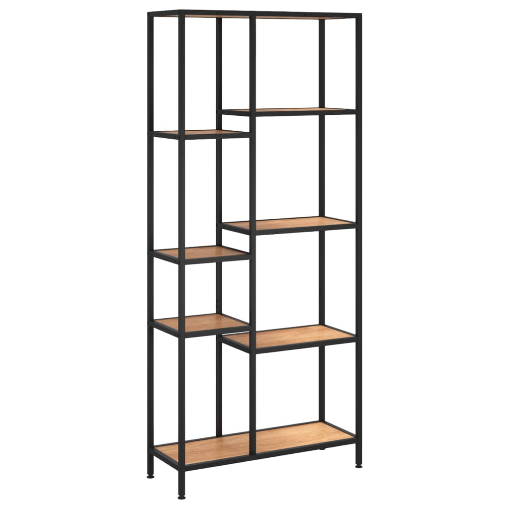 Book Shelf 80x30x180 cm Steel and Engineered Wood