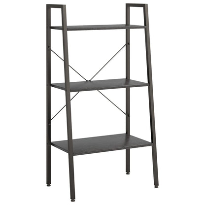 3-Tier Standing Shelf Black 56x35x108 cm