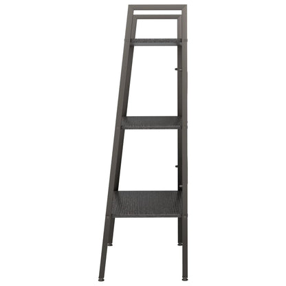 3-Tier Standing Shelf Black 56x35x108 cm