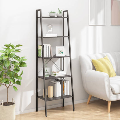 5-Tier Standing Shelf Black 56x35x174 cm