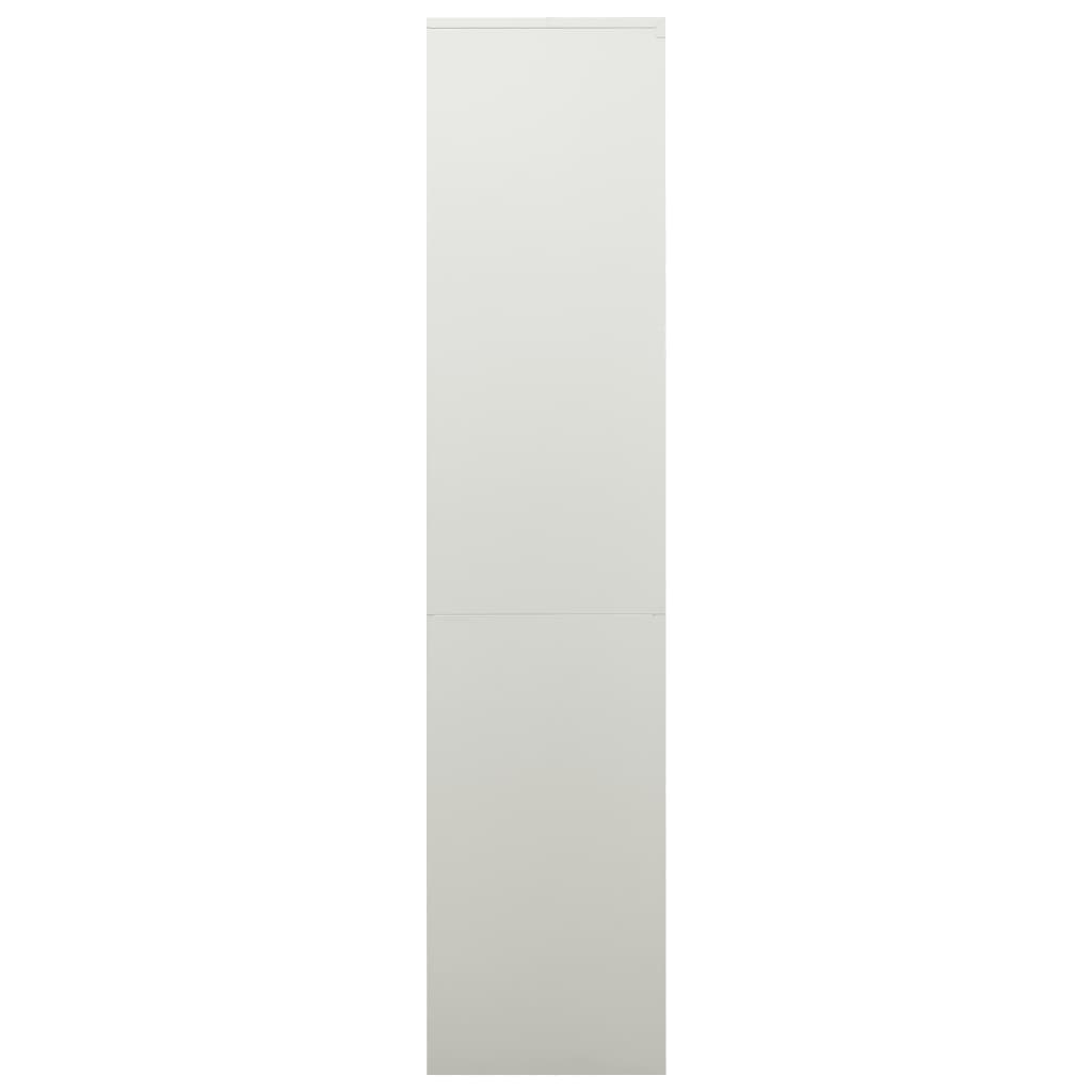 Office Cabinet Light Grey 90x40x180 cm Steel