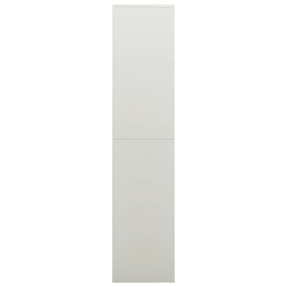 Locker Cabinet Light Grey 90x40x180 cm Steel