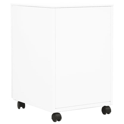 Mobile File Cabinet White 39x45x60 cm Steel