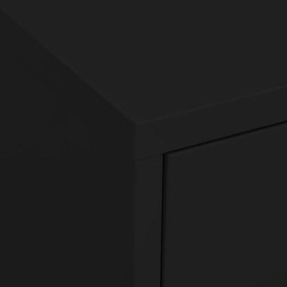 Storage Cabinet Black 80x35x101.5 cm Steel
