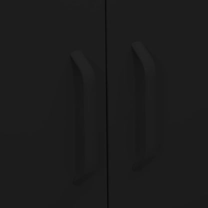 Storage Cabinet Black 80x35x101.5 cm Steel