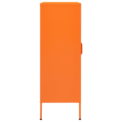 Storage Cabinet Orange 80x35x101.5 cm Steel