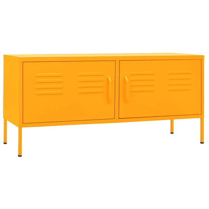 TV Cabinet Mustard Yellow 105x35x50 cm Steel