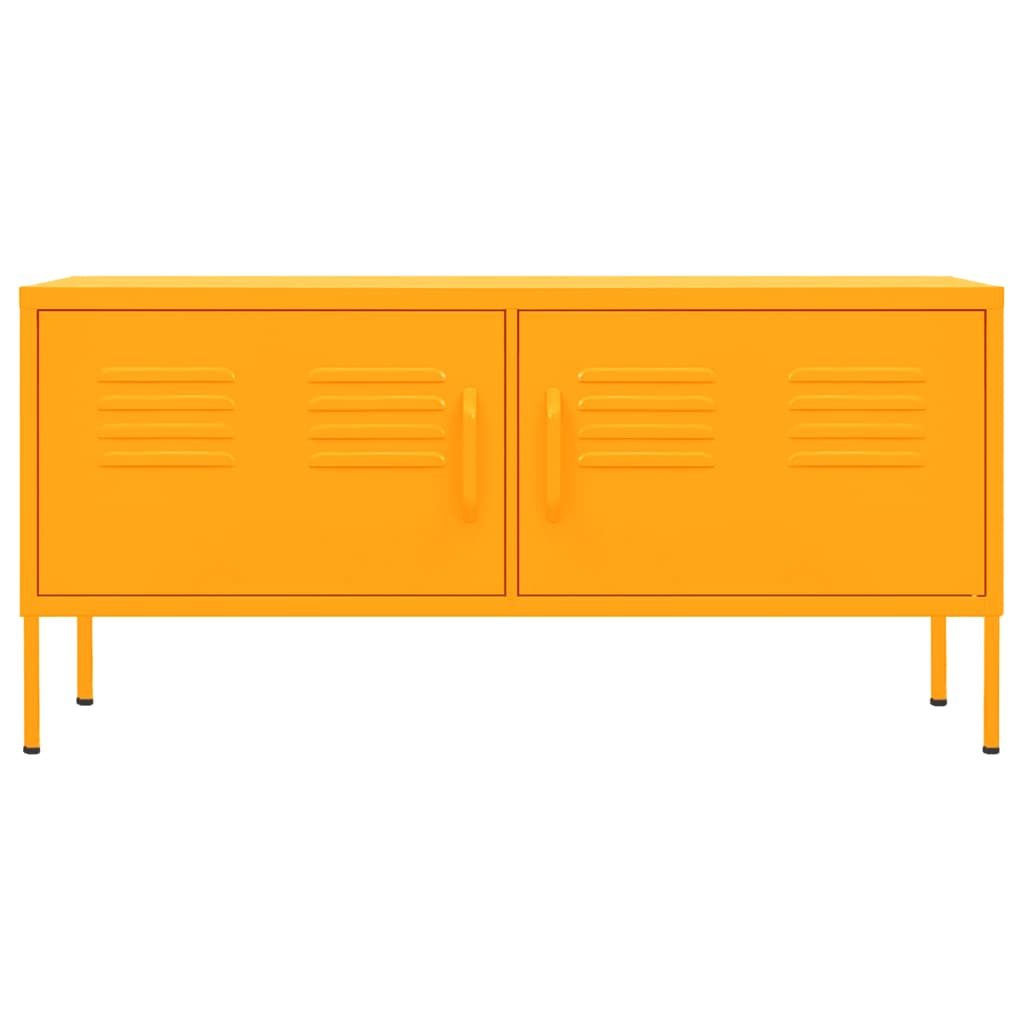 TV Cabinet Mustard Yellow 105x35x50 cm Steel