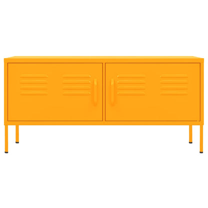 TV Cabinet Mustard Yellow 105x35x50 cm Steel