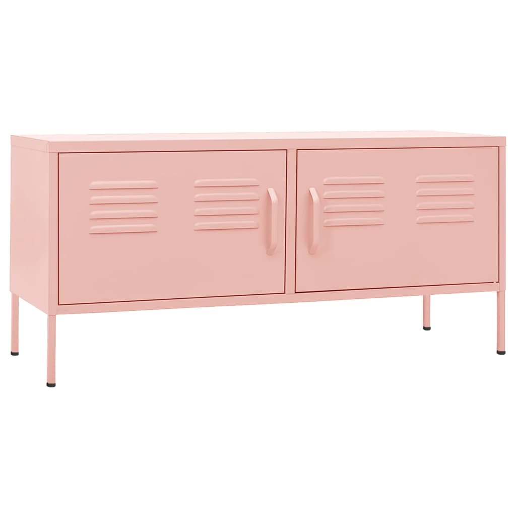 TV Cabinet Pink 105x35x50 cm Steel