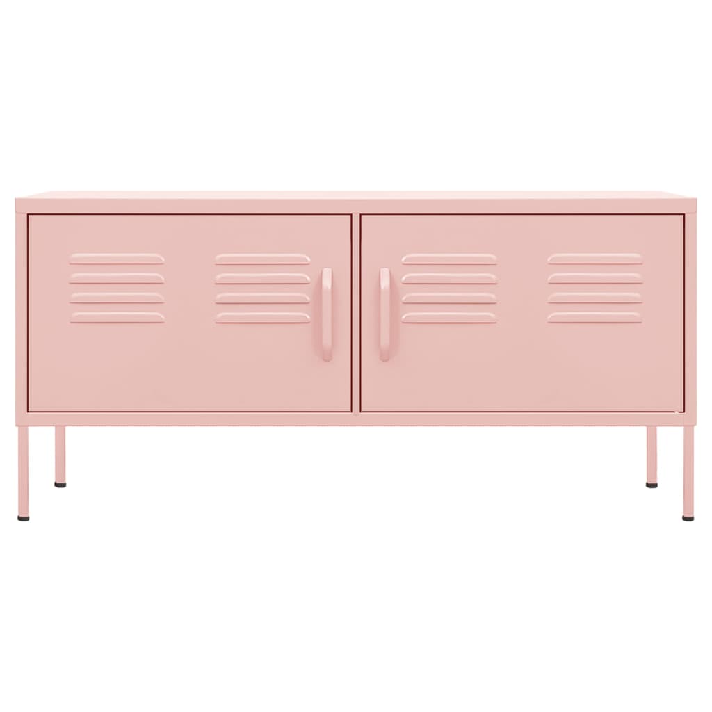 TV Cabinet Pink 105x35x50 cm Steel