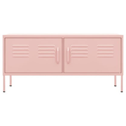 TV Cabinet Pink 105x35x50 cm Steel