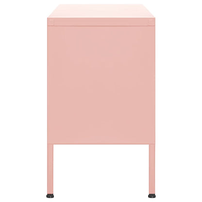 TV Cabinet Pink 105x35x50 cm Steel