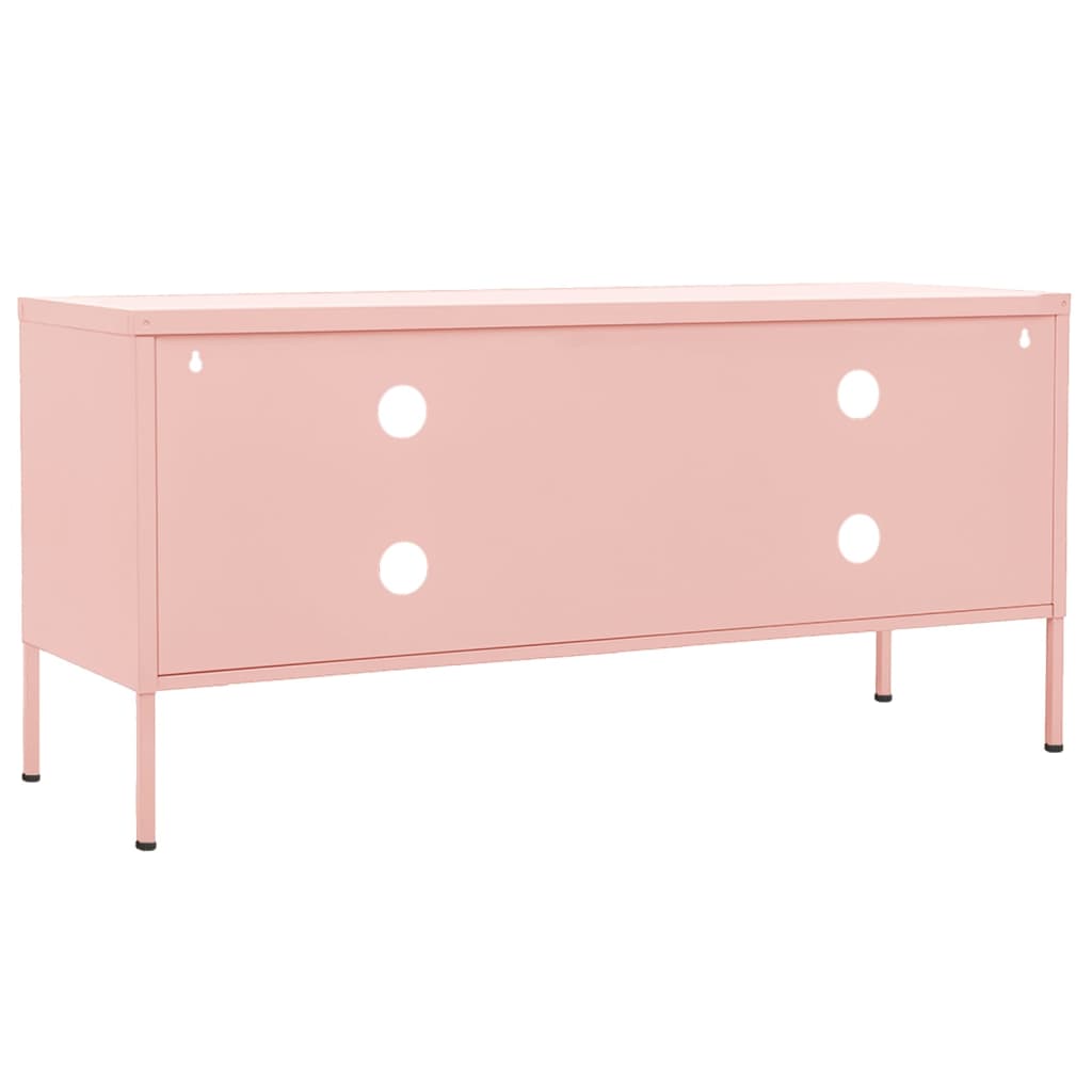 TV Cabinet Pink 105x35x50 cm Steel