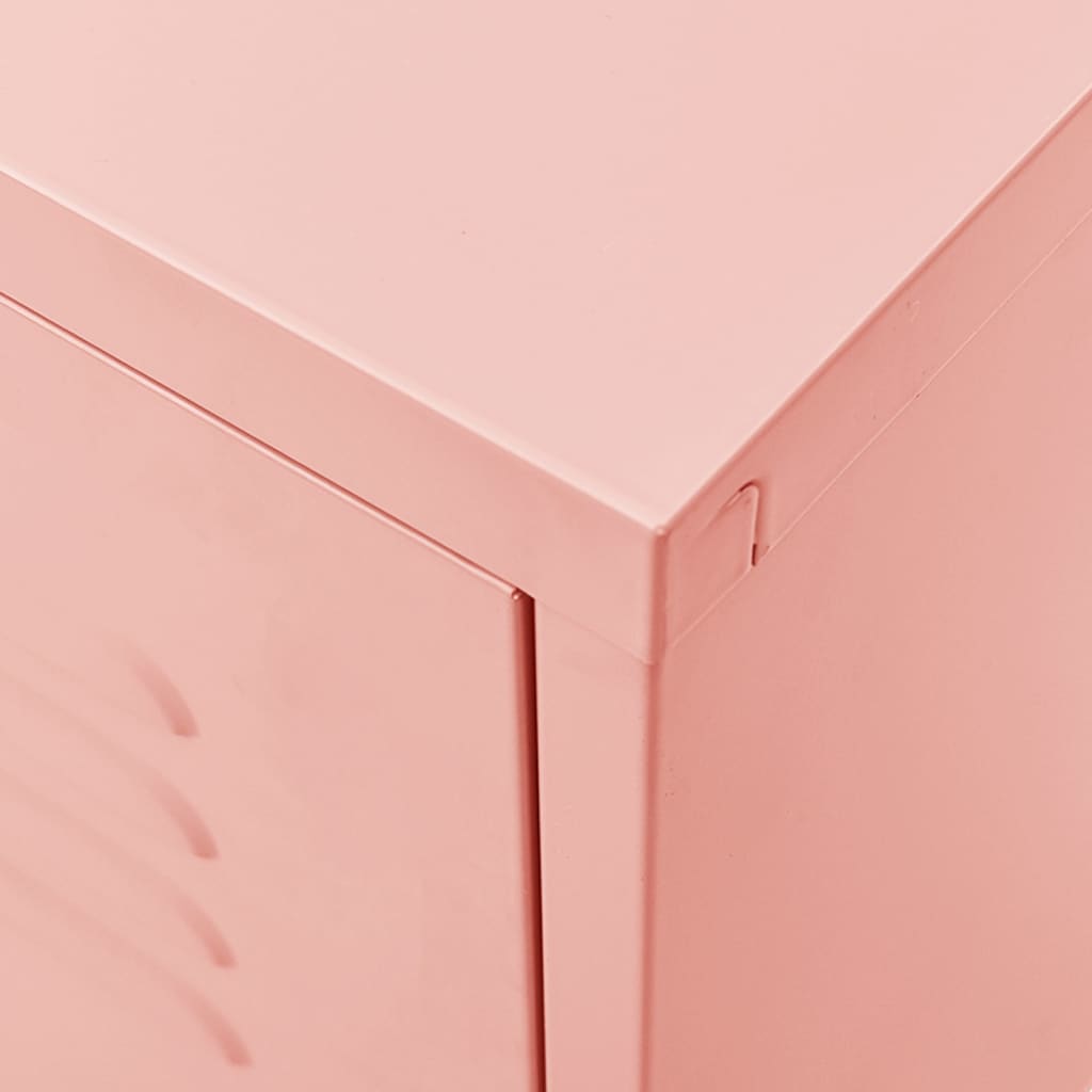 TV Cabinet Pink 105x35x50 cm Steel