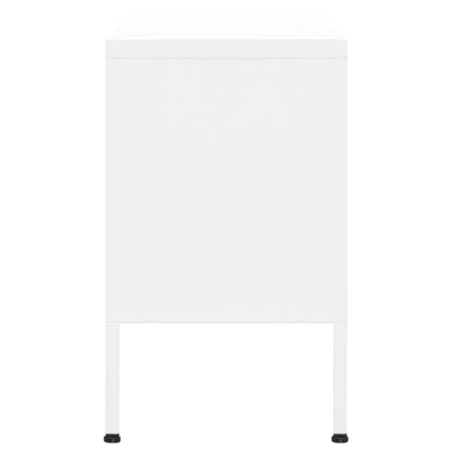 TV Cabinet White 105x35x50 cm Steel