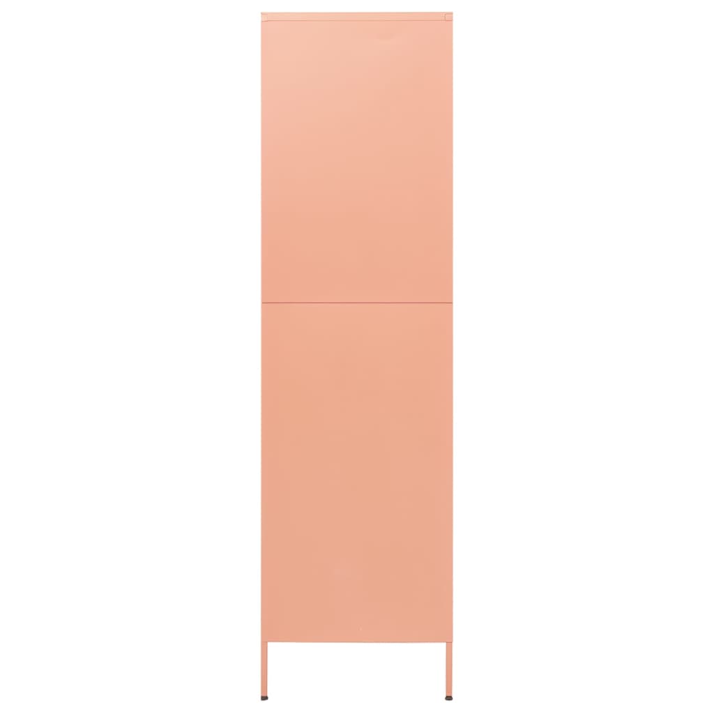 Wardrobe Pink 90x50x180 cm Steel