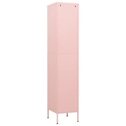 Locker Cabinet Pink 35x46x180 cm Steel