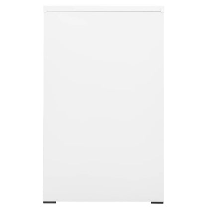 Filing Cabinet White 46x62x102.5 cm Steel