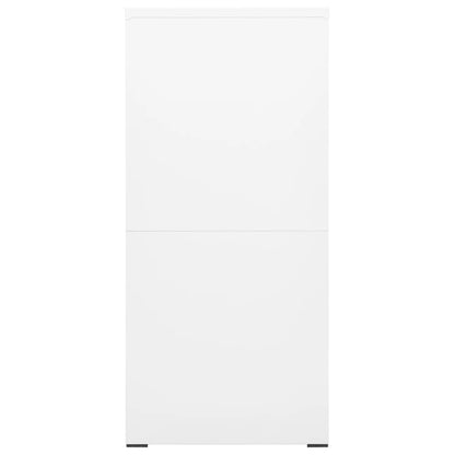 Filing Cabinet White 46x62x133 cm Steel