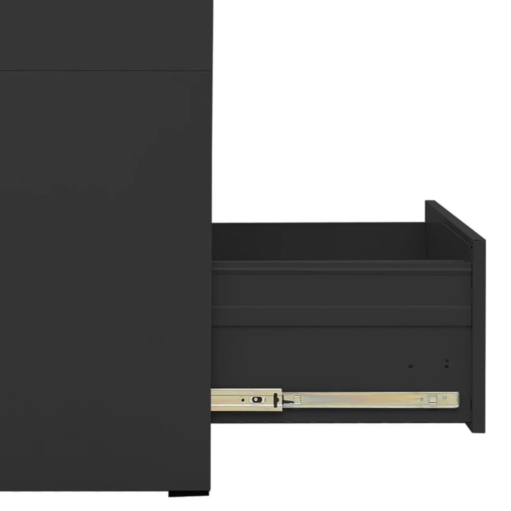 Filing Cabinet Anthracite 46x62x133 cm Steel