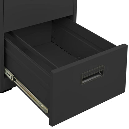 Filing Cabinet Anthracite 46x62x133 cm Steel