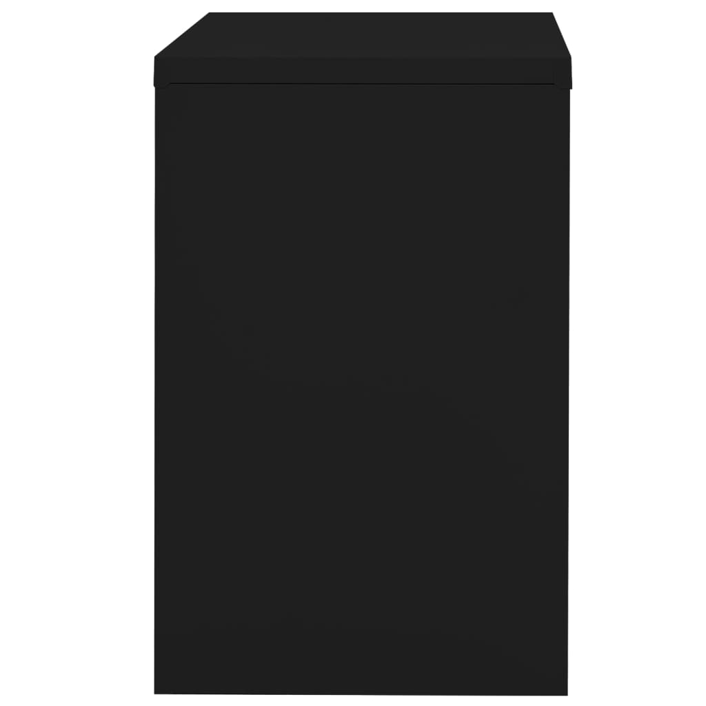 Filing Cabinet Black 90x46x72.5 cm Steel