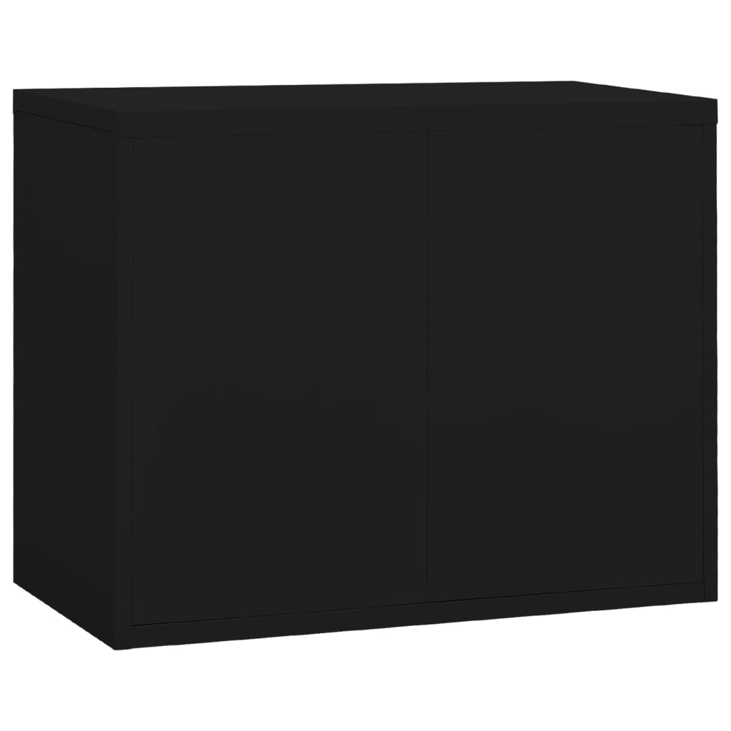 Filing Cabinet Black 90x46x72.5 cm Steel