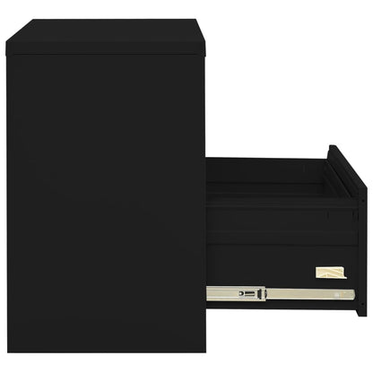 Filing Cabinet Black 90x46x72.5 cm Steel