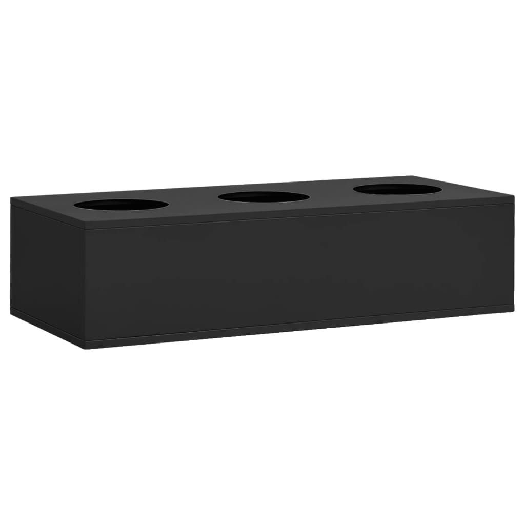 Office Flower Box Anthracite 90x40x23 cm Steel