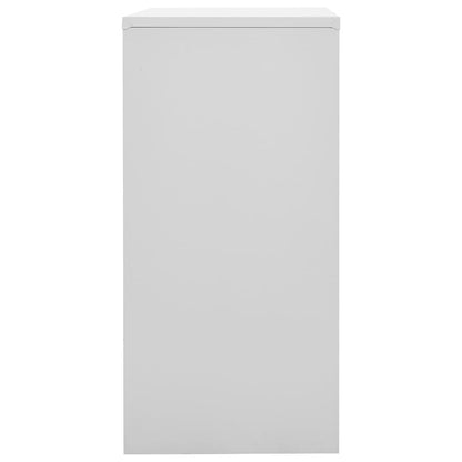 Locker Cabinet Light Grey and Green 90x45x92.5 cm Steel